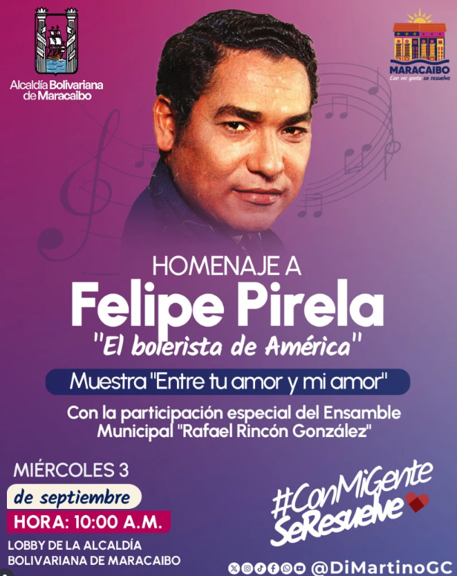 Felipe Pirela será homenajeado en Maracaibo con muestra “Entre tu amor y mi amor”